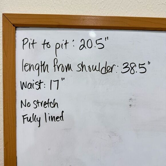 Garnet Hill Sleeveless Cotton Print Dress Navy/White Women’s Size 14 Zipper - Picture 9 of 9